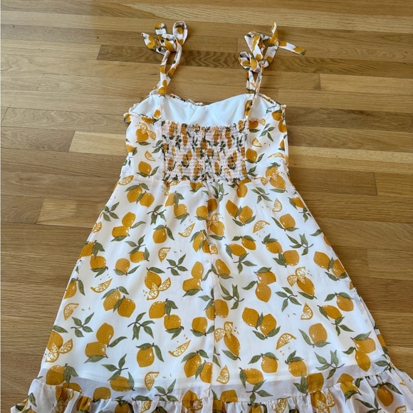 Aqua Women's Lemon Tree Lemon
Ruffle Mini Dress size small women's tie dresses - Picture 6 of 7